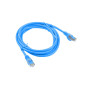Latiguillo rj45 lanberg cat.6 ftp 1m fluke passed azul