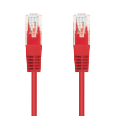 Latiguillo cable red utp cat.6 rj45 nanocable 0.25m rojo