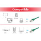 Cable de red equip latiguillo rj45 s - ftp cat6 1m verde
