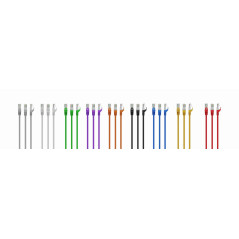 Cable red latiguillo rj45 utp cat6 0.5m gris