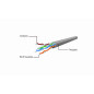 Cable red latiguillo rj45 utp cat6 0.5m gris