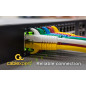 Cable red latiguillo rj45 utp cat6 0.5m gris