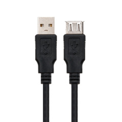 Nanocable 10.01.0202-BK cavo USB USB 2.0 1 m USB A Nero