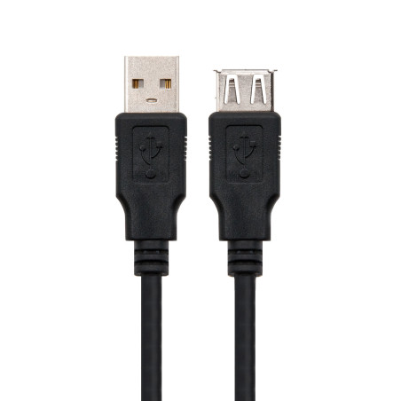 Nanocable 10.01.0202-BK cavo USB USB 2.0 1 m USB A Nero