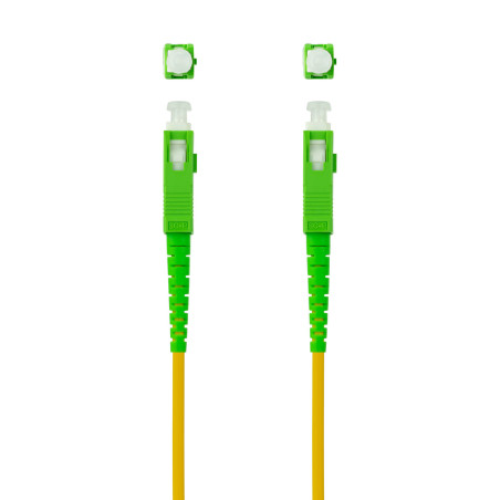 Latiguillo cable fibra optica mono nanocable sc - apc lszh amarillo 5m