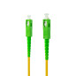Latiguillo cable fibra optica mono nanocable sc - apc lszh amarillo 5m