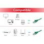 Cable red equip latiguillo rj45 u -  utp cat6 0.25m verde