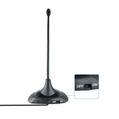 TooQ TQMM-213 microfono Nero Microfono per laptop