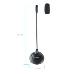 TooQ TQMM-213 microfono Nero Microfono per laptop