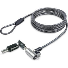 L-Link LL-NOTEBOOK-LOCK-NANO cavo di sicurezza Nero, Acciaio 1,8 m