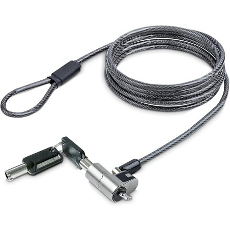 L-Link LL-NOTEBOOK-LOCK-NANO cavo di sicurezza Nero, Acciaio 1,8 m
