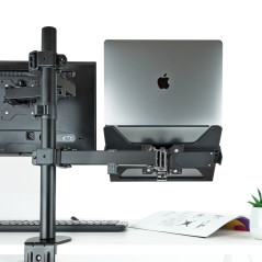 TooQ TQLH1117-B supporto per laptop Mensola a braccio per notebook Nero 43,9 cm (17.3")