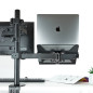 Soporte tooq para portatil 11.6 pulgadas -  17.3 pulgadas carga maxima 9kg vesa 75 x 75