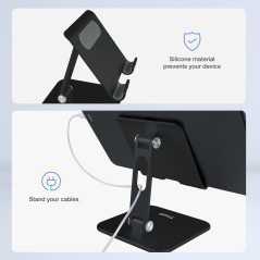 TooQ PH-HERMES-NOCHE supporto per personal communication Supporto passivo Telefono cellulare smartphone, Tablet UMPC Nero