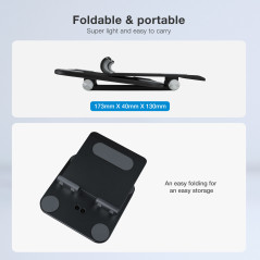 TooQ PH-HERMES-NOCHE supporto per personal communication Supporto passivo Telefono cellulare smartphone, Tablet UMPC Nero