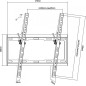 Soporte pantalla equip 32 pulgadas -  55 pulgadas inclinable 0 - 14 max 35 kgs vesa max. 400x400