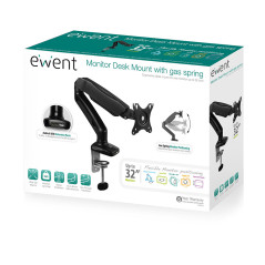 Ewent EW1515 Supporti a parete per TV 81,3 cm (32") Scrivania Nero
