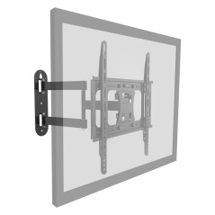 NOX NXLITEWALLFLEX Supporto TV a parete 139,7 cm (55") Nero