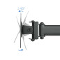Soporte tv - monitor tooq sobremesa giratorio incluye 3 brazos carga maxima 8kg - brazo db1327tn - b - vesa 75 y 100 - inc y gir