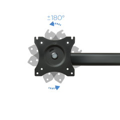 TooQ DB1327TN-B Supporti a parete per TV 68,6 cm (27") Scrivania Nero