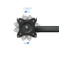 Soporte tv - monitor tooq sobremesa giratorio incluye 3 brazos carga maxima 8kg - brazo db1327tn - b - vesa 75 y 100 - inc y gir