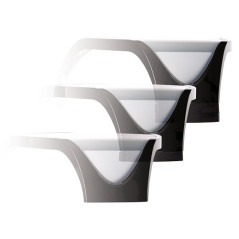 Fellowes Smart Suites 53,3 cm (21") Scrivania Nero