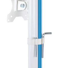 TooQ DB1127TN-W Supporti a parete per TV 68,6 cm (27") Scrivania Bianco