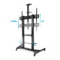 Soporte suelo tv tooq fs20400hm - b 60 pulgadas - 100 pulgadas carga maxima 100kg