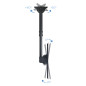 Soporte tv - monitor tooq 23 pulgadas - 55 pulgadas giratoro - inclinable vesa max 400x400 -  inclinacion  0 - 15 -  gira - 90 -