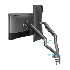 TooQ DB4132TNR-G Supporti a parete per TV 81,3 cm (32") Scrivania Nero