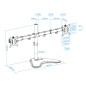 Soporte monitor de mesa tooq db1702tn - b 2 pantallas 17 pulgadas - 32 pulgadas carga maxima 9kg