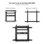 Soporte video wall tooq tqvw4571t vesa hasta 70 pulgadas 600x400mm max 70kg