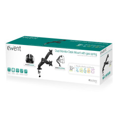 Ewent EW1516 Supporti a parete per TV 81,3 cm (32") Scrivania Nero