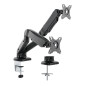 Soporte de mesa ewent ew1516 para 2 monitores hasta 34 pulgadas carga maxima 18kg