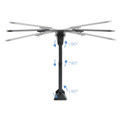 TooQ LP6055TN-B Supporto TV a parete 139,7 cm (55") Nero