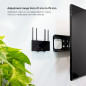 Soporte universal de pared tooq para router mini pc reproductor multimedia