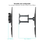 Soporte de pared tooq para pantallas 32 pulgadas -  55 pulgadas