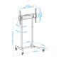 Soporte suelo tooq ruedas elctrico lux 55 pulgadas - 100