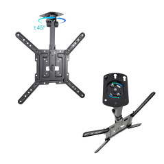 TooQ LPCE1123TSLI-B Supporto TV a parete 139,7 cm (55") Nero