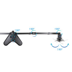 TooQ DB1704TN-B Supporti a parete per TV 68,6 cm (27") Scrivania Nero