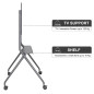 Pedestal movil para suelo ewent ew1542 para tv de 50 pulgadas - 86 pulgadas carga maxima 120kg