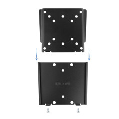 TooQ LP1023F-B Supporto TV a parete 58,4 cm (23") Nero