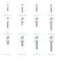 Kit tornillos montaje pantallas tooq ssk4820