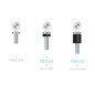 Kit tornillos montaje pantallas tooq ssk4820