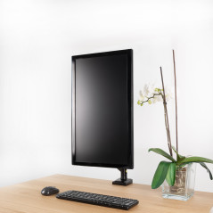 TooQ DB1334TNR-B Supporti a parete per TV 86,4 cm (34") Scrivania Nero