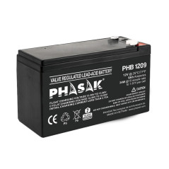 Phasak PHB 1209 batteria UPS Acido piombo (VRLA) 12 V 9 Ah