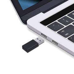 Ewent EW9650 adattatore per inversione del genere dei cavi USB Type-A USB Type-C Nero