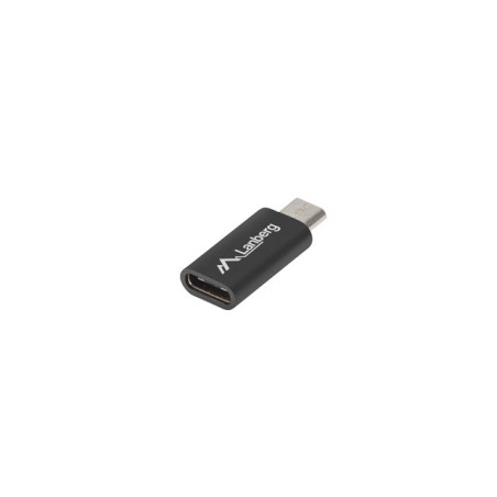 Lanberg AD-UC-UM-01 adattatore per inversione del genere dei cavi Micro-USB 2.0 Type B USB 2.0 Type C Nero