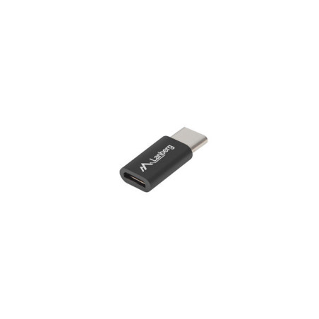 Lanberg AD-UC-UM-02 adattatore per inversione del genere dei cavi USB 2.0 Type C Micro-USB 2.0 Type B Nero
