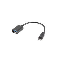 Lanberg AD-OTG-UM-01 cavo USB USB 2.0 0,15 m Micro-USB A USB A Nero